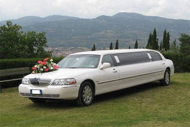 Limousine addobbo matrimonio