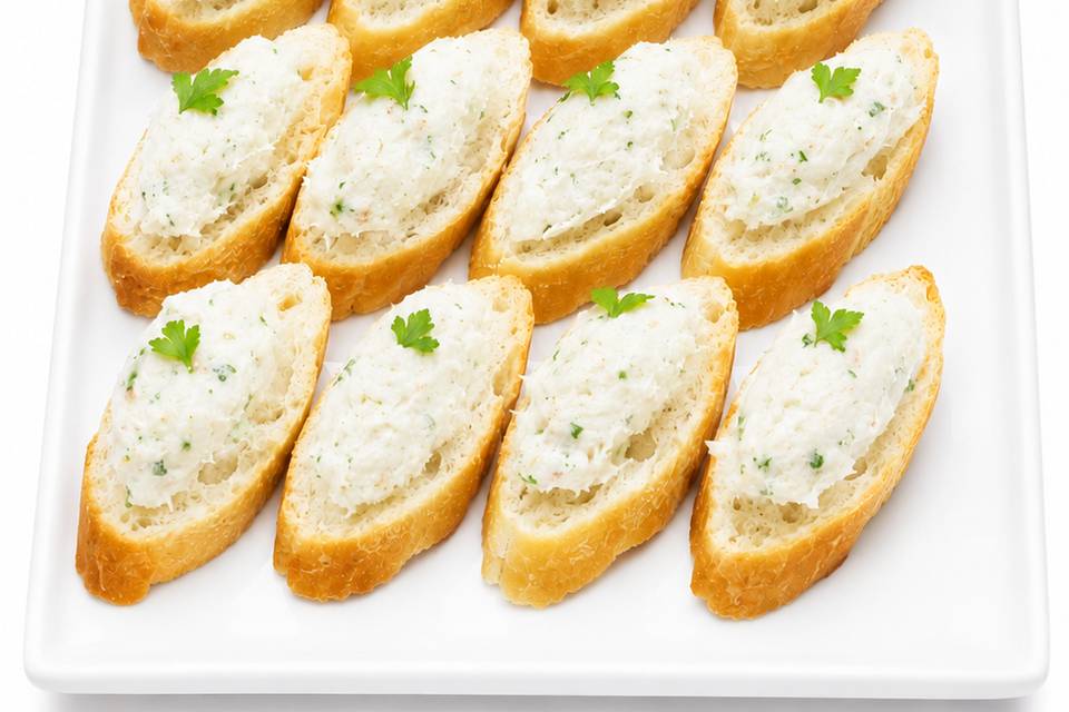 CROSTINI CON BACCALA' MANTECAT