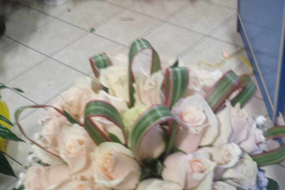 Bouquet rose panna