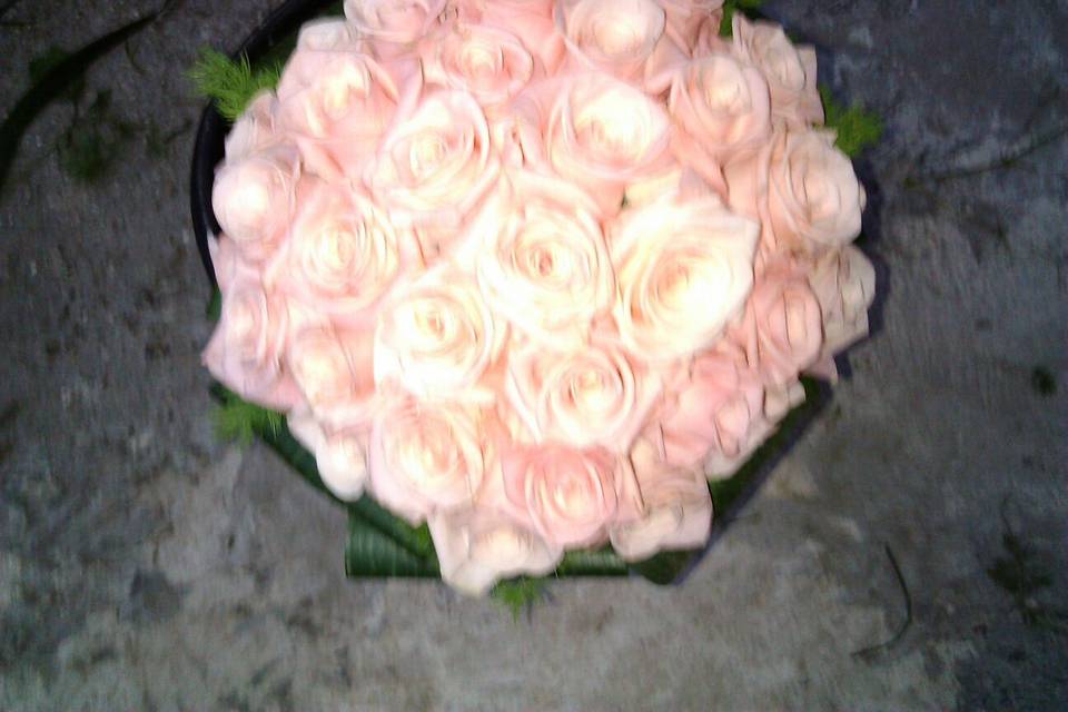 Bouquet rose cipria