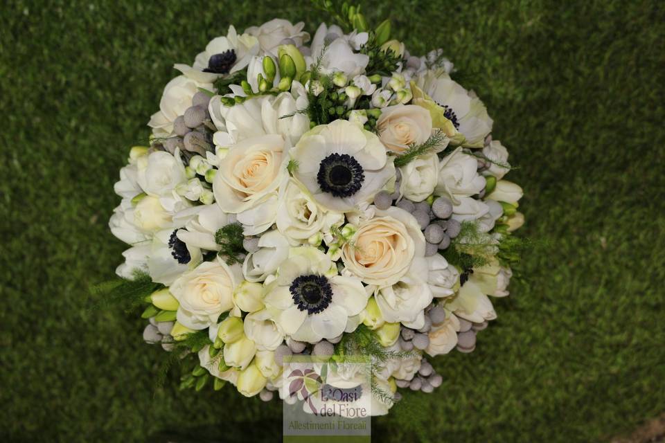 Bouquet Anemone White