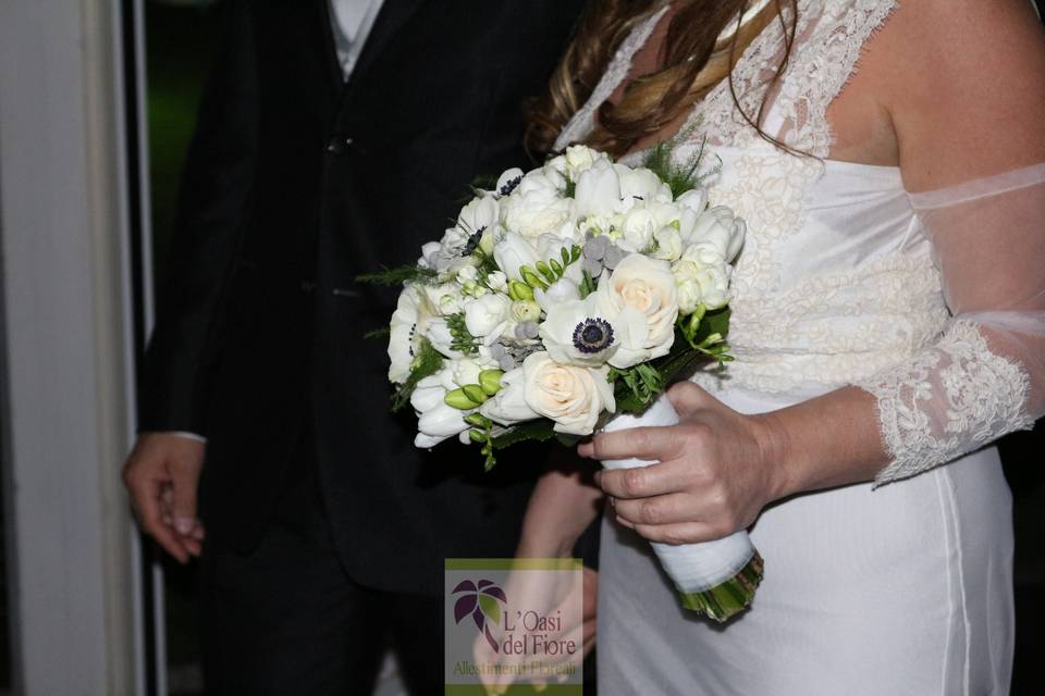 Bouquet Anemone White 3