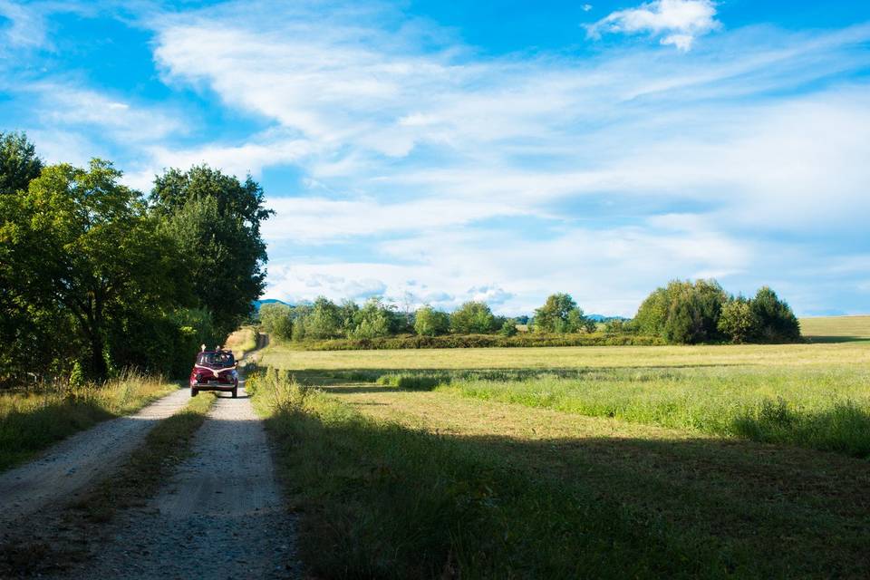 Foto nozze auto