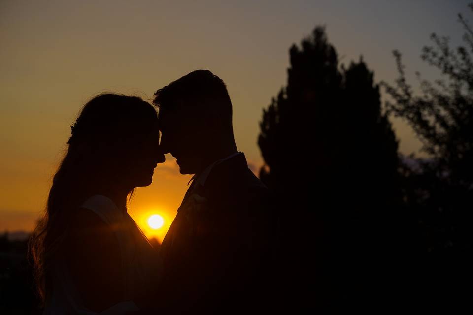 Foto matrimonio tramonto