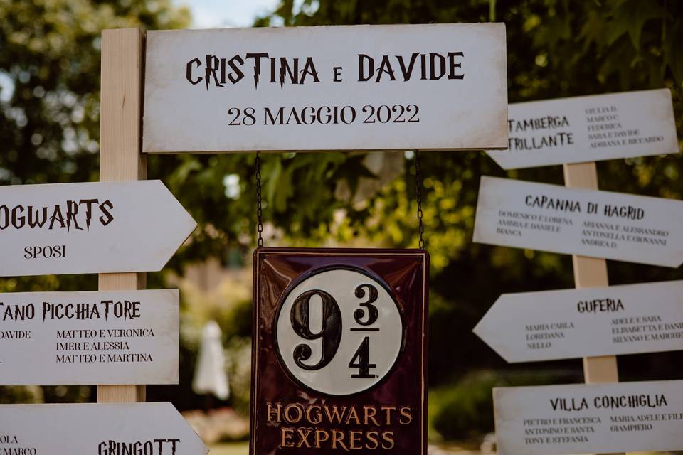 Matrimonio tema Harry Potter