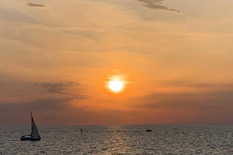 Sunset on the boat