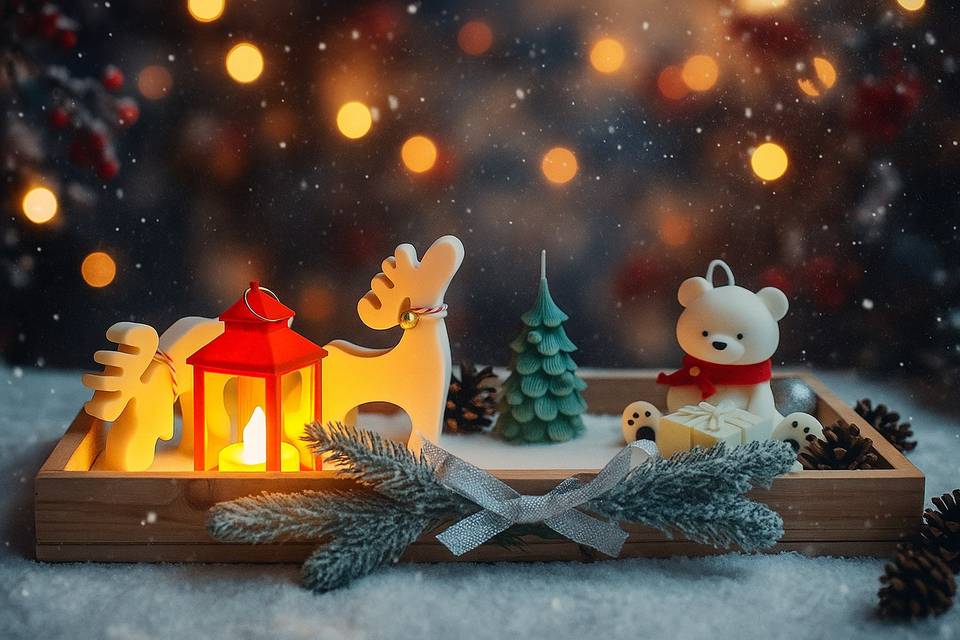 Composizione in vassoio