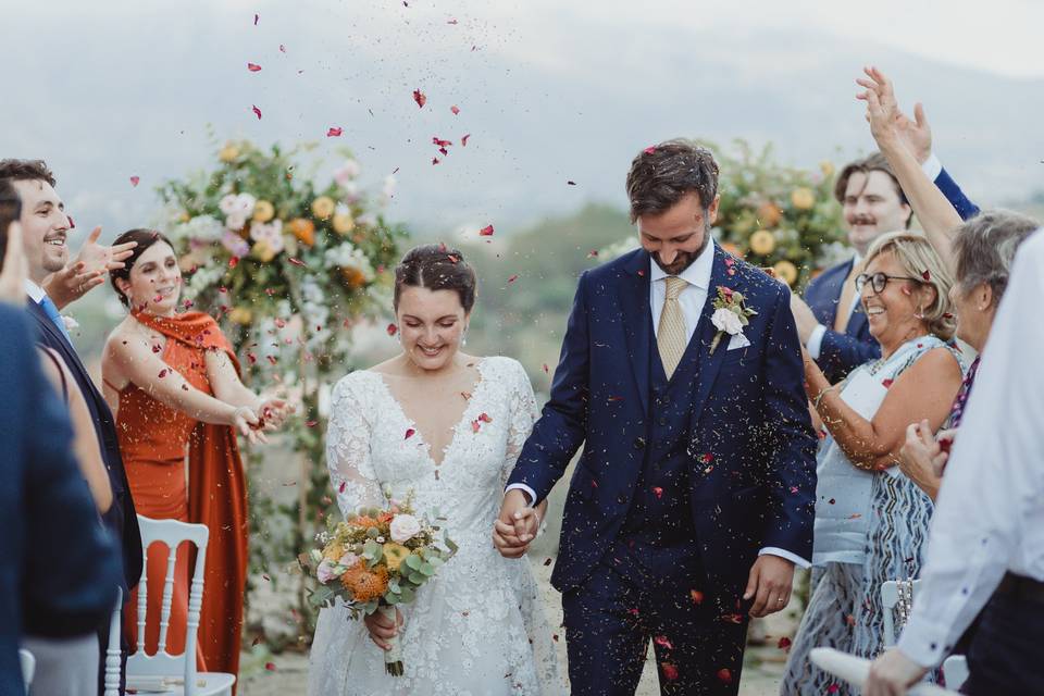 Rise wedding in sicily