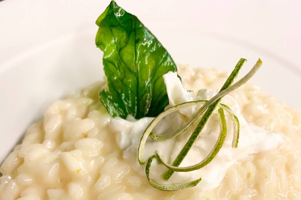 Risotto al basilico fritto