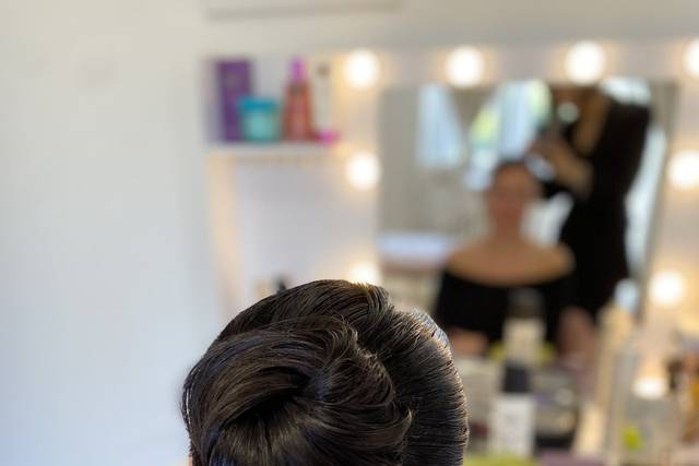 Sleek updo
