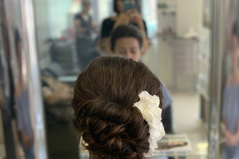 Chignon romantico