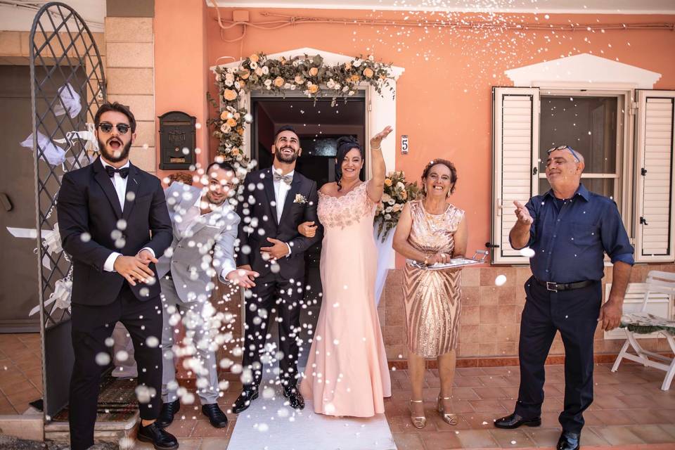 Lancio dei confetti