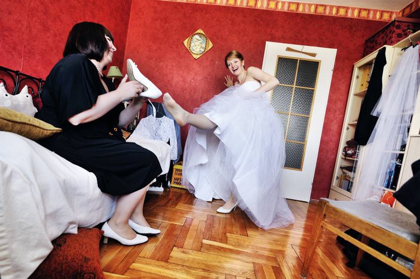 Preparazione sposa