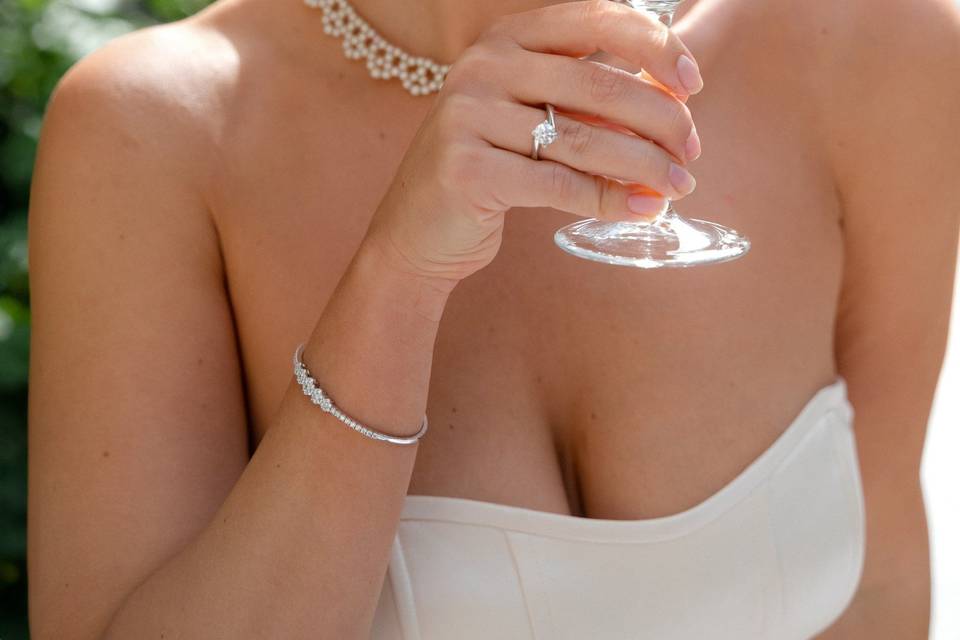 Makeup and hair for bride