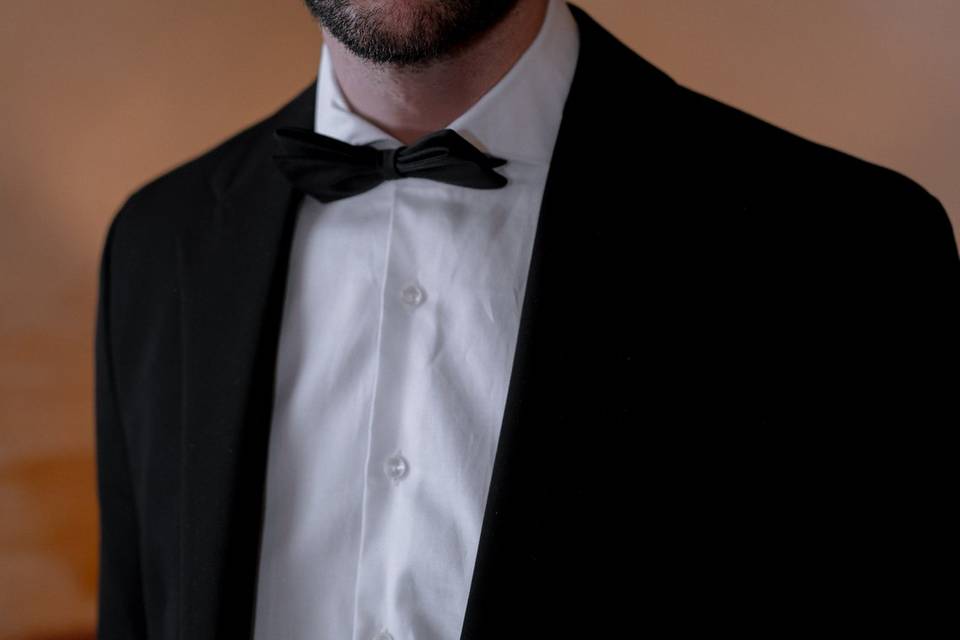 Makeup and hair for groom