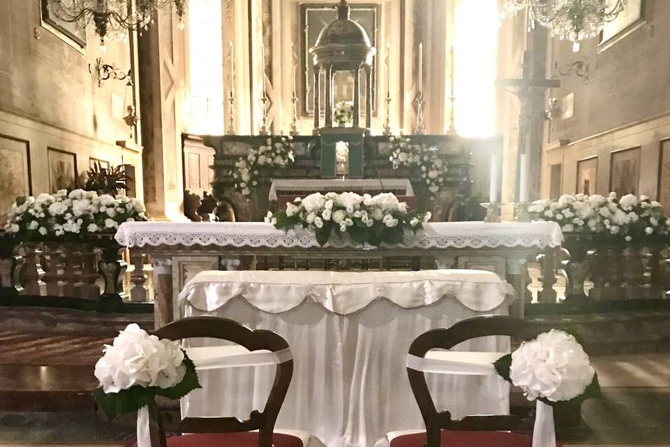 Allestimento chiesa