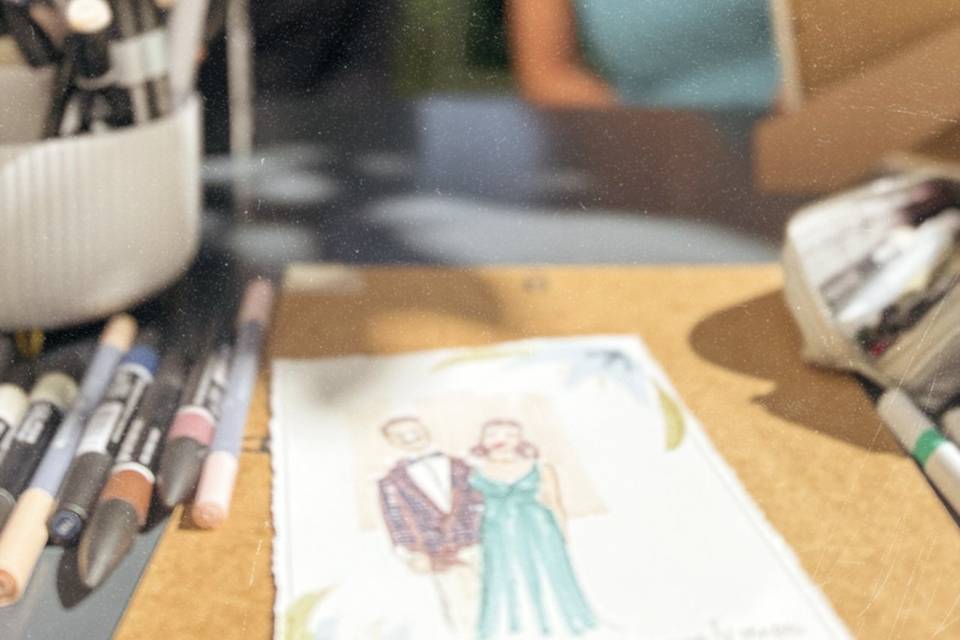 Durante live sketching