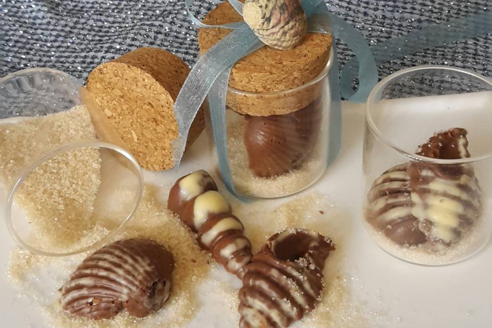 Segnaposti marini in Cioccolat