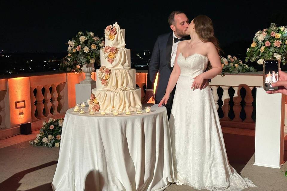 Torta in terrazza Villa Miani