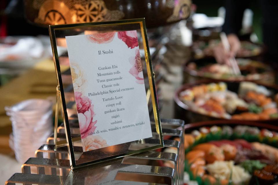 Menu a buffet