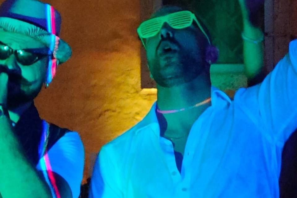 Matrimonio + fluo party