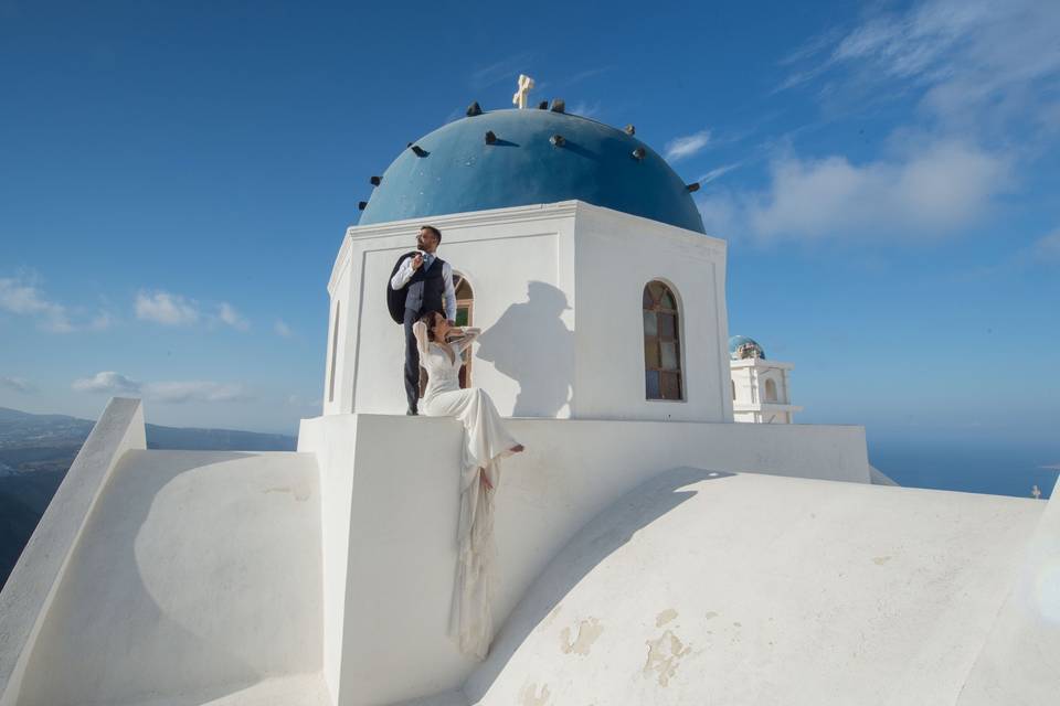 Santorini wedding