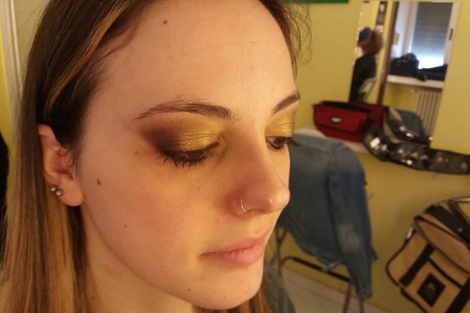 Trucco sposa oro