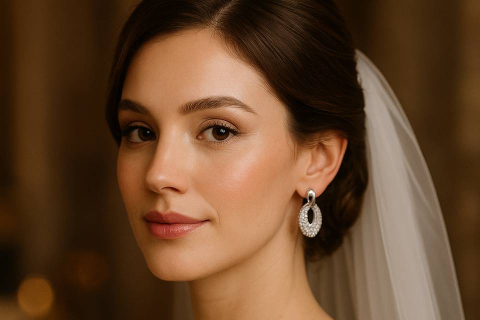 Orecchino sposa tiratura limit