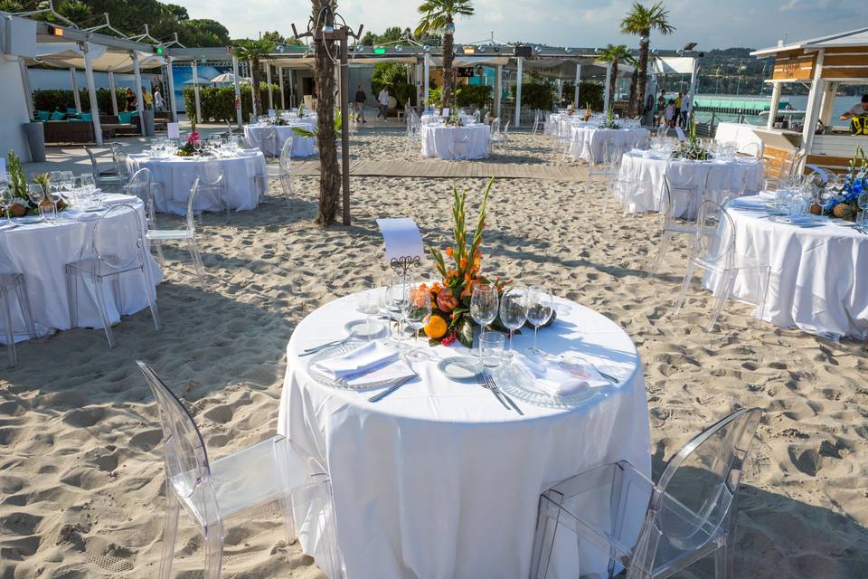 Ricevimento sulla spiaggia