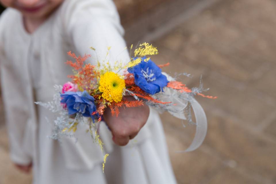 Coloured mediterranean wedding