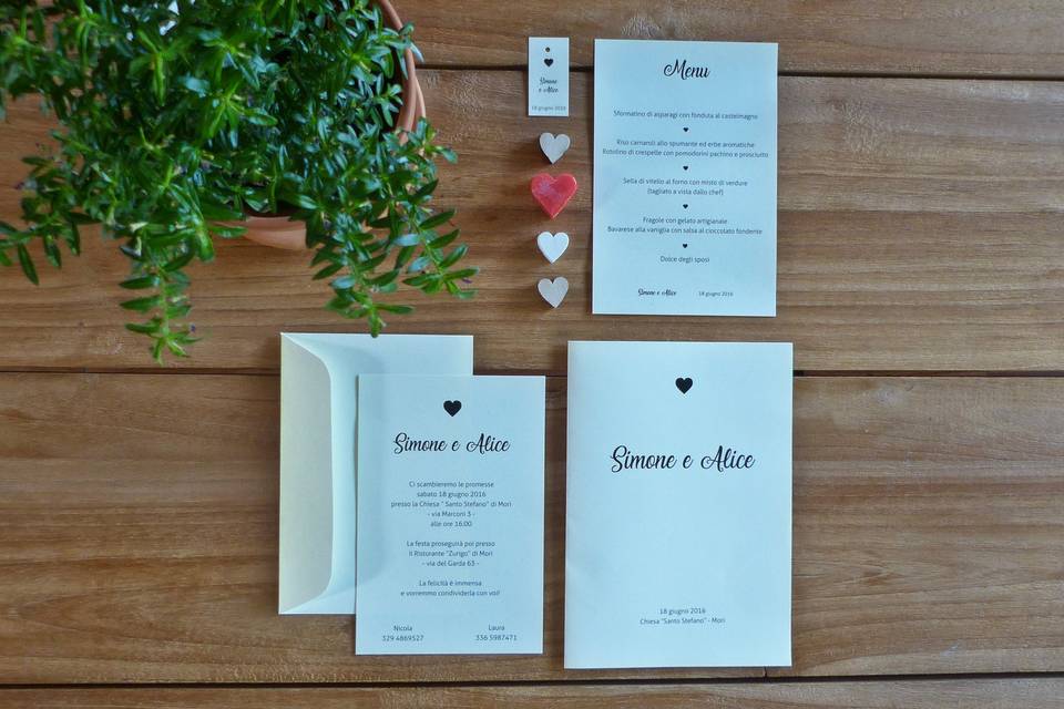 Wedding stationery NATURE B/N