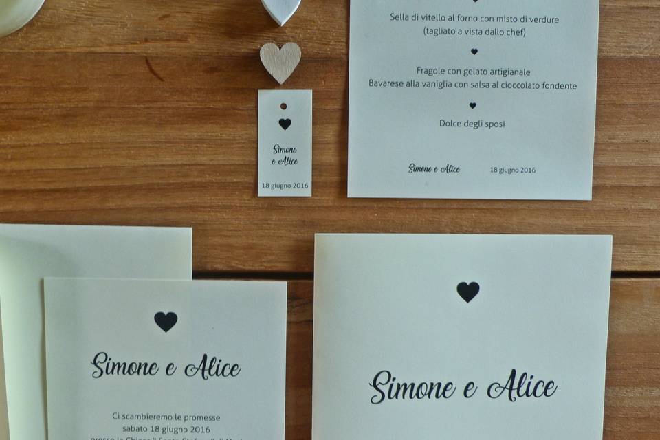 Wedding stationery NATURE B/N