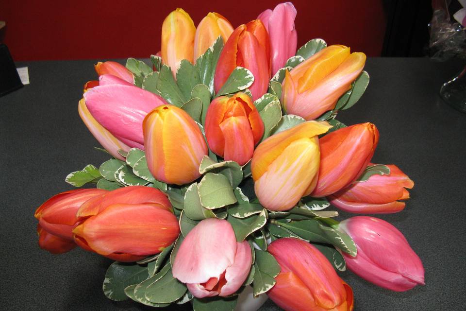 Centrotavola tulipani