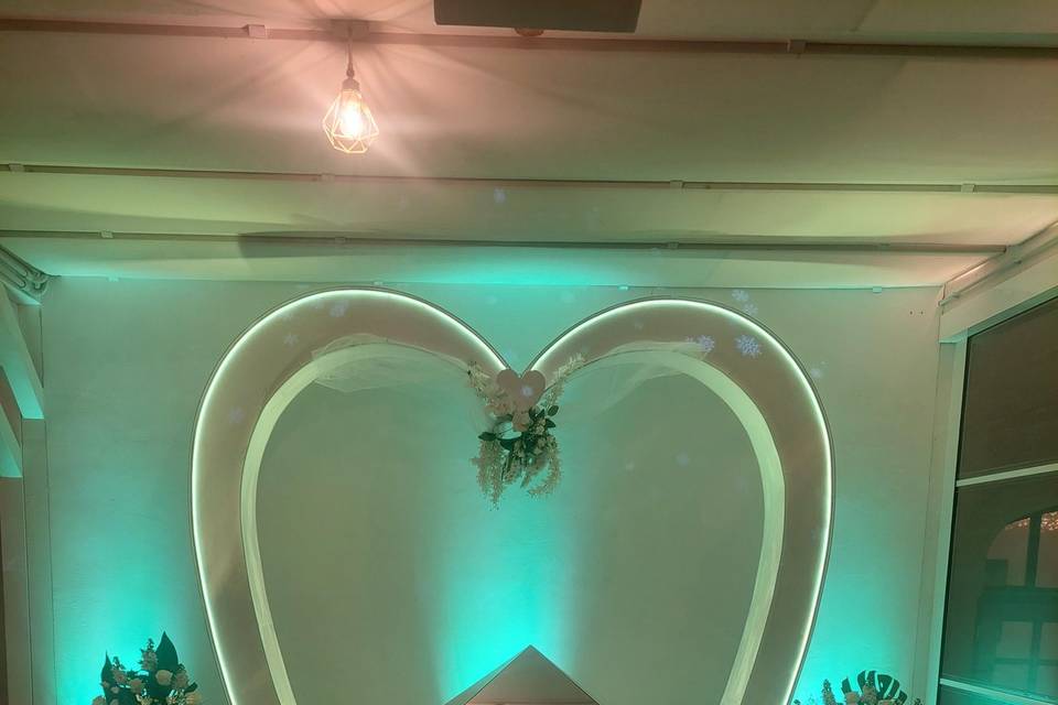 Scenografia CUORE e Tavolo