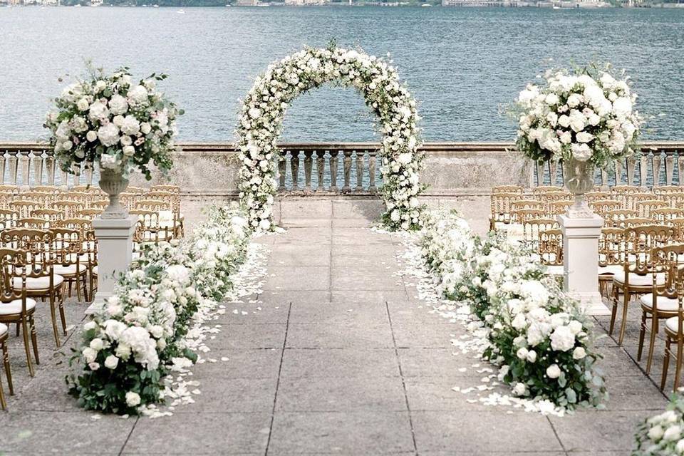 Allestimento lago di como