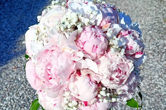 Bouquet peonie e ortensie