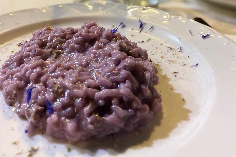 Risotto mirtilli e salsiccia