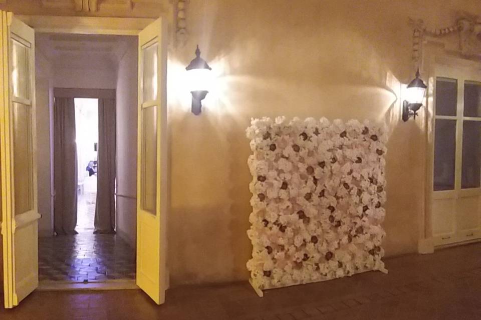 Flower wall - fiori in tessuto