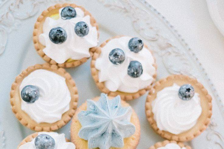 Powder blue cupcakes