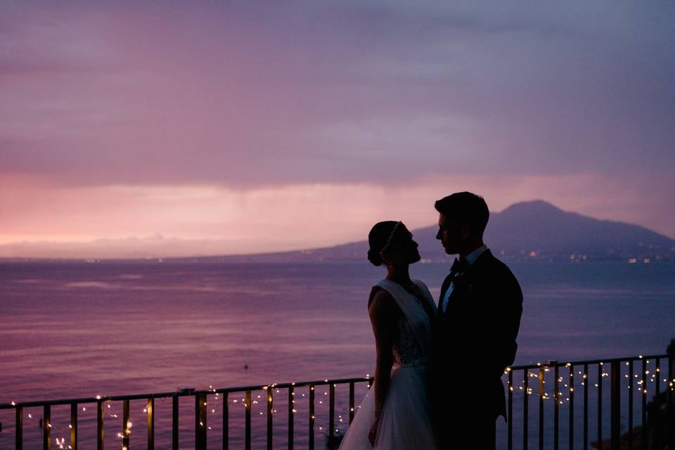 Sposi tramonto
