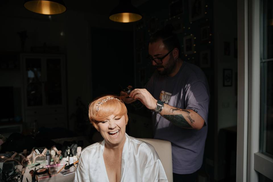 Preparazione sposa