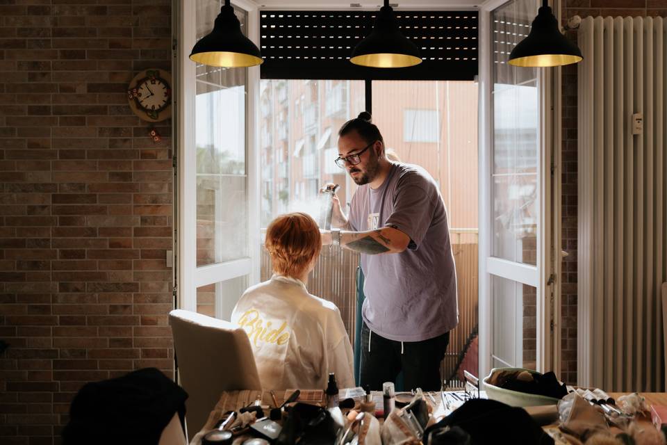 Preparazione sposa