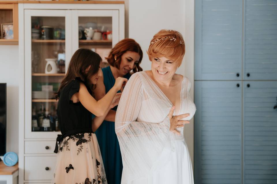 Preparazione sposa