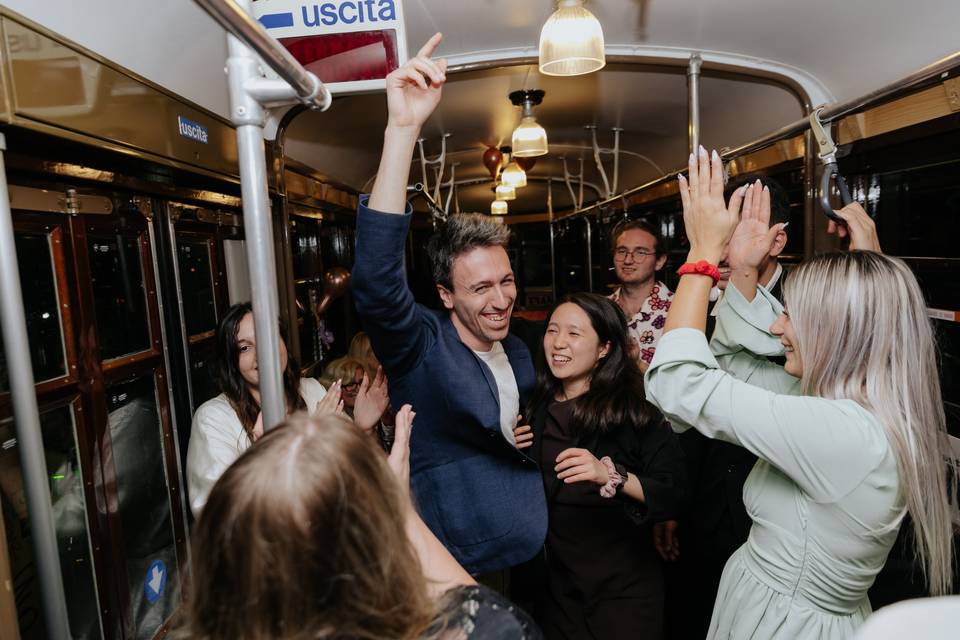 Ricevimento in tram