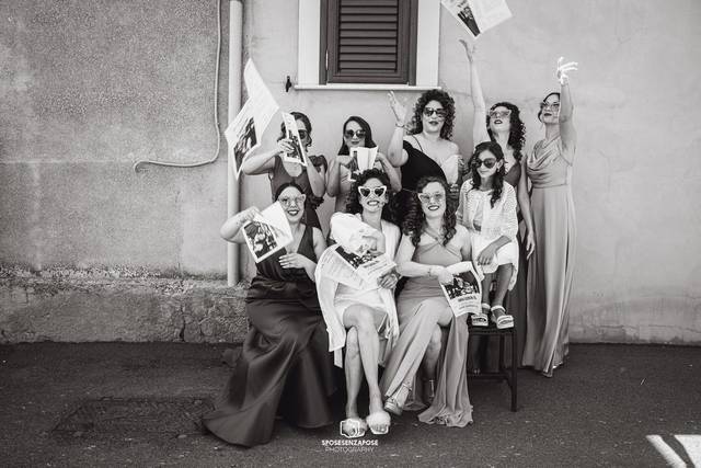 Sposa con amici