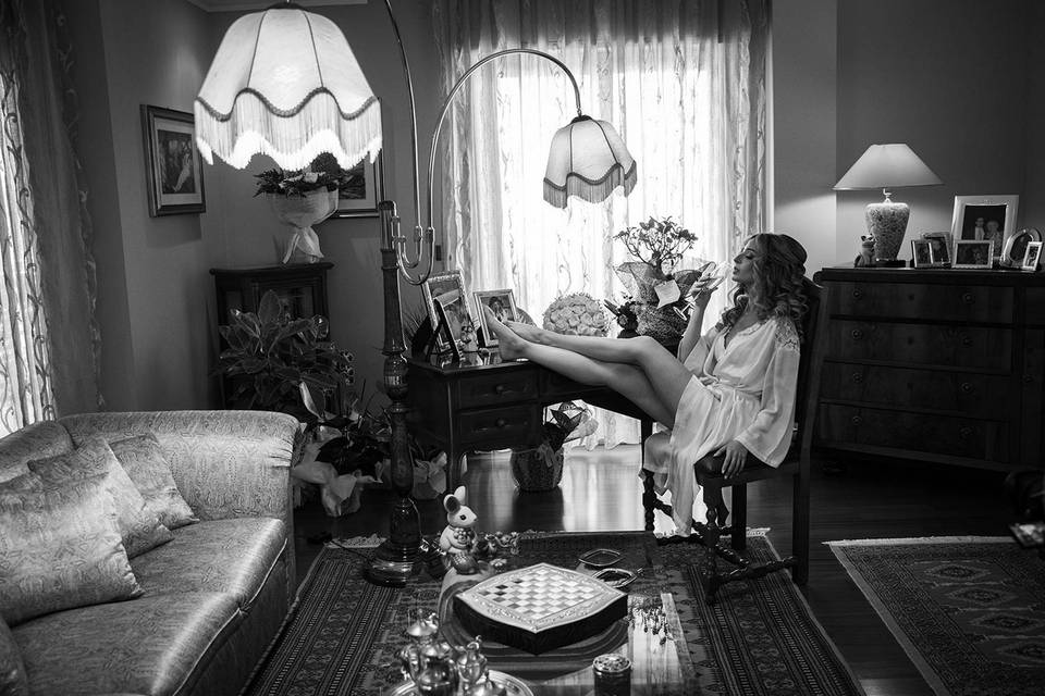 Sposa che beve
