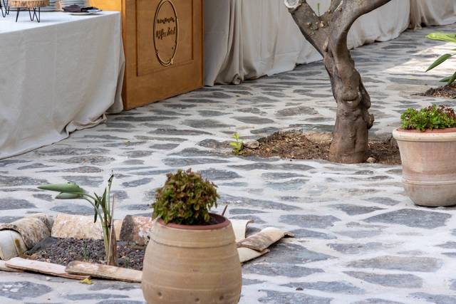 Buffet nel giardino