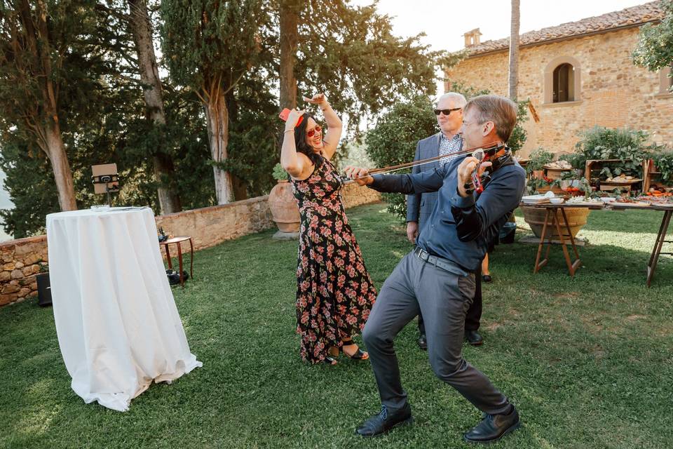 Matrimonio e violino elettrico