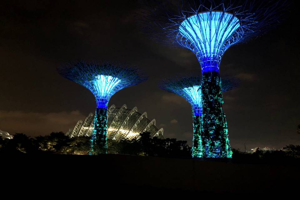 Singapore di notte