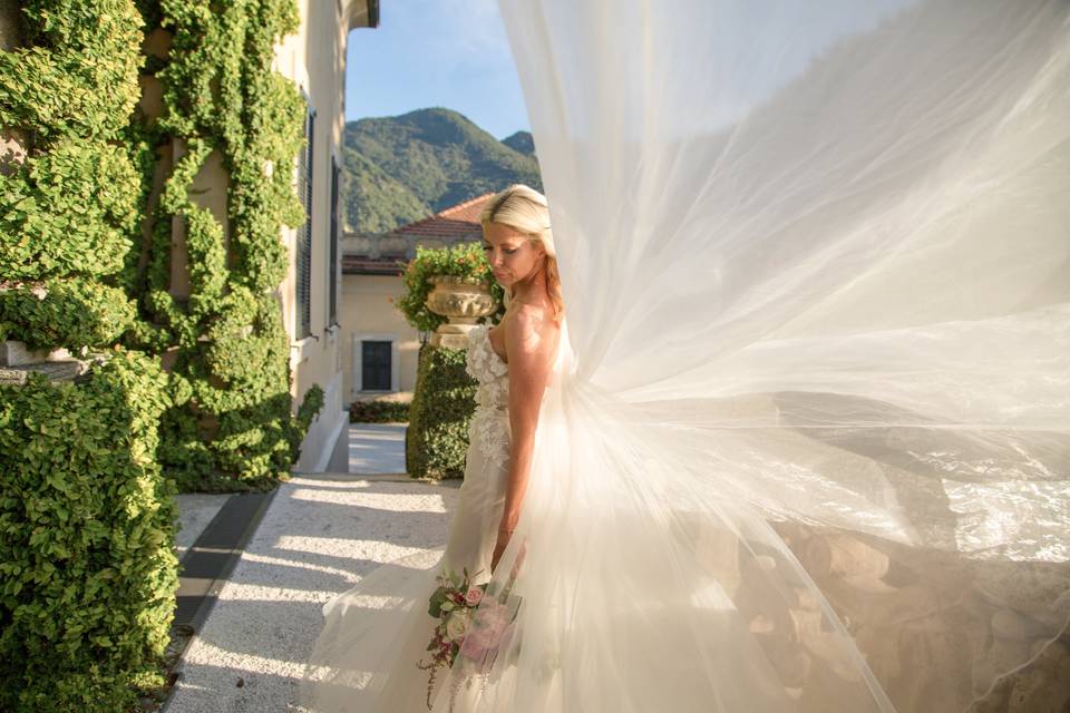 Bridal makeup Lake Como